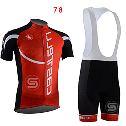 Sport Herren Fahrradbekleidung Fahrrad-kurze Hülse Jersey + Bib Shorts Anzug Sportwear - 5
