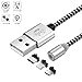 Produktbild Youmei 3 in 1 Magnet Ladekabel Micro-USB/L/Typ-C-Kabel Nylon-geflochtenes Android Kabel kompatibel für Samsung Galaxy S7 S8, Phone 8 7 6 P, Kindle, Huawei P10, LG G3, Sony Xperia Z3 und mehr