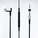Price comparison product image Ablet Lightning jack Audio Adapter for Iphone 7 / 7 Plus, Right Angle Lightning to 2.5mm Cable with mic & remote Volume for Bose Quiet Comfort 25 / 35 / QC25 / QC35 Headphones