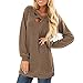 Produktbild Artistic9-Kleidung Damen Pullover Casual Oberteile Herbst Sweatshirt Langarmshirts V-Ausschnitt Tops