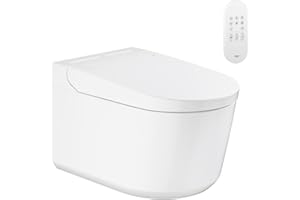 GROHE Sensia Shower toilet WC con funzione bidet integrata, include telecomando con supporto a parete, set di allacciamento idrico per cassetta di sciacquo, 36507SH0