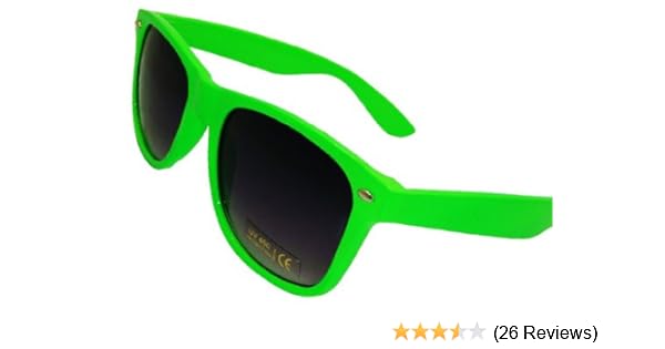 lime green wayfarer sunglasses