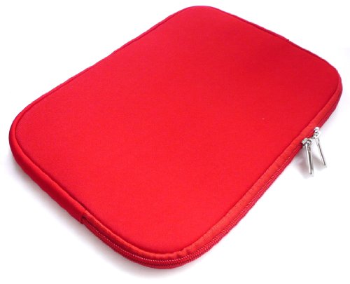 Emartbuy® Rot Wasserdicht Neopren weicher Reißverschluss Kasten Hülsen Abdeckungs geeignet für HP EliteBook 840 G3 Notebook PC 14 Zoll ( 13-14 Zoll Laptop / Notebook / Ultrabook )