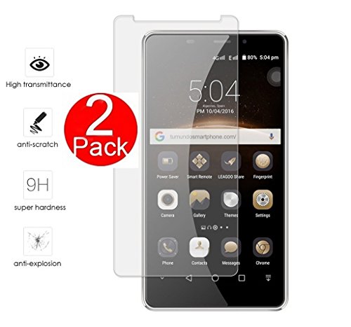 G-Hawk® [2 X] Protector de pantalla para Leagoo M8 Pro, 9H Dureza 2.5D Protector de pantalla de cristal templado de alta calidad Instalación fácil sin burbujas [Garantía de por vida]