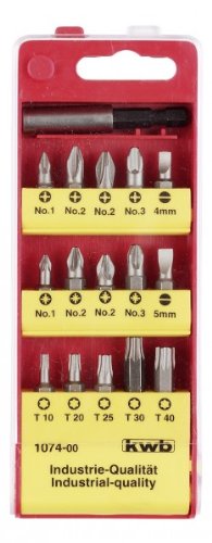 Preisvergleich Produktbild KWB Kombi- Bit Box 16-teilig, 1074-00