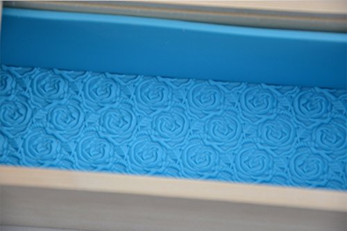 e2o Tech Rose Muster Silikon Kastenform Seifenherstellung Formen und Holz Box mit Doppel-Abdeckung für Homemade Seife Laib Crafts - 4