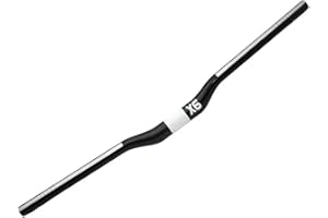 BIKECO Manillar de bicicleta de fibra de carbono Manillar de ciclismo Bicicleta de montaña MTB Carretillas rectas/verticales ligeras (31.8 * 700 mm) (Riser de plata)