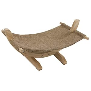 Kerbl 81559 Hamaca Siesta 2.0 con Estructura de Madera, 61 x 37 x 29 cm, Color marrón