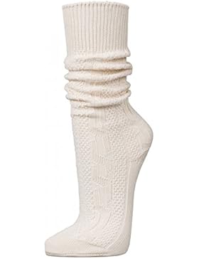 PAULGOS Trachtensocken Trachtenstrümpfe Socken Kniestrümpfe mit Zopfmuster in 3 Farben Gr. 39-47
