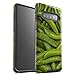 Produktbild Stuff4® Glanz Harten Stoßfest Hülle/Case für Samsung Galaxy S10 / Grüne Bohnen Muster/Lebensmittel Kollektion