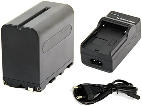 NP-F960/NP-F970 Replacement Battery with Charger for all Sony Cameras. LED Lights and Monitors with F Connector
