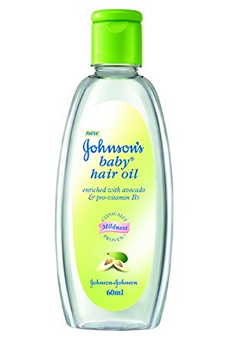 2 X Johnson's Baby Hair OIL Non Greasy Avocado Pro-vitamin B5 Soft Mild 60ml X 2 = 120ml