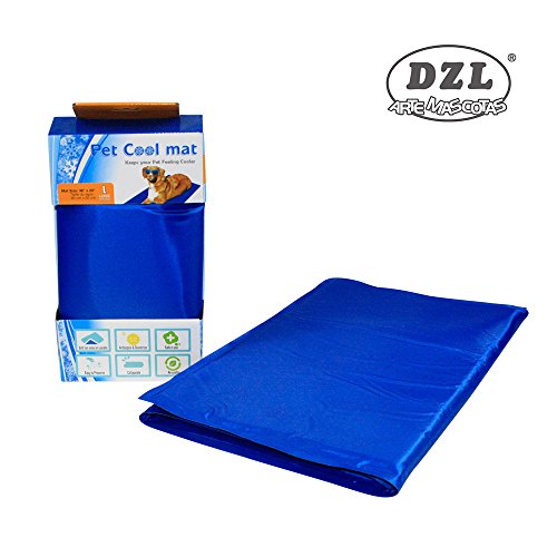 DZL Manta refrescante para perro 90*50CM,Manta enfriador para mascotas. Reduce la sensación térmica corporal