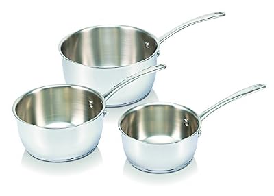 Bekaline 13516974 Belvia Série de 3 Casseroles en acier inoxydable 16/20 cm