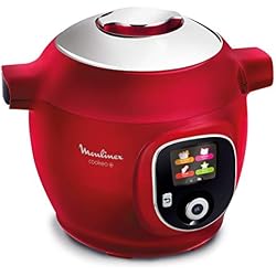 MOULINEX  Cookeo+ Multicuiseur Intelligent  6 L 180 Recettes Préprogrammées Rouge Ce85A510
