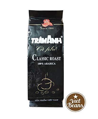 VietBeans - Trâm Anh 100% Arabica - Ganze Kaffeebohnen - Geröstet in französischer Butter und Rum - Intensiv schokoladiger Geschmack - 250g