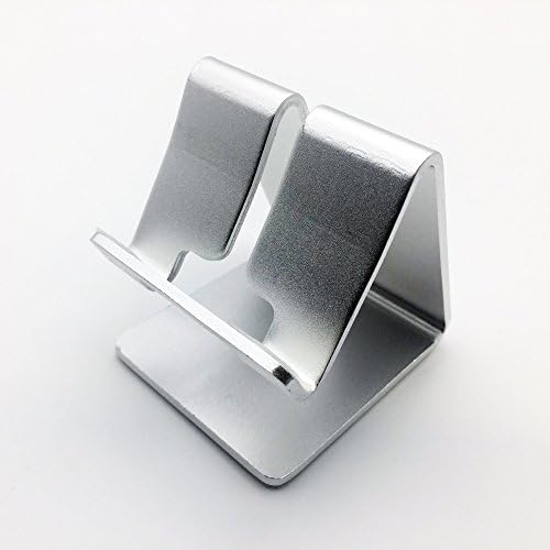 Desktop Cellphone Stands,Lanzhd Solid Aluminum Metal Charging Dock Mount Holder Stander Cradle for iPhone 7 Plus 6S Samsung Galaxy S7 Edge S6 Note 5 Smartphones-silver