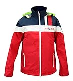 Regenjacke hat separate Innentasche für das Mobiltelefon auf rechter Seit; Neon-Kapuze sorgt für optimale Sichtbarkeit, 2-fach weitenverstellbar (Velcro und elastischer Zug); elastischer Bundzug sorgt für die ideale Passform