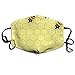 Produktbild Vbnbvn Unisex Mundmaske,Wiederverwendbar Anti Staub Schutzhülle,Honey Bees Antidust Face Mouth Mask Cool Muffle Flu Washable Cycling Masks
