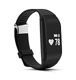 Jeemak Bluetooth 4.0 Smart Band Herzfrequenzsensor Smart Armband Fitness Tracker für iPhone Android Handy