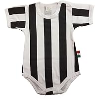 Zigozago - BODY A RIGHE BIANCO E NERO IN COTONE