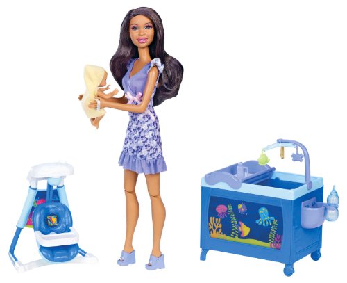 BARBIE I CAN BE BABY SITTER NIKKI DOLL PLAYSET