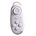 Produktbild Cuitan Mini Multifunktions Wireless Bluetooth Spiel Fernbedienung Game Fernsteuerpult GamePad Selfie Kamera Shutter Wireless Maus Konsole Ebook Flip Musik Player Controller Built-Lithium-Akku, für Smart Handy, Tablet, TV, Computer mit Android, iOS und PC System - Weiß
