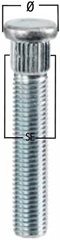 Not OEM crp124 a52 Wheel Stud m12x1,5x Ø18 Seat se12,4 mm for Steel and Alloy Wheels HON