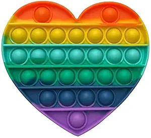 ALTERO Pop it Fidget Toy Under Stress Relief Toys and Anti-Anxiety Sensory Bubble Toys Set for Autism to Relieve Stress & Great Gift (Heart)