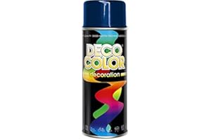 DECO COLOR Decoration Universal Spray Paint Multi-Purpose 400ml Gloss MATT Satin Art Craft Art Decor DIY (RAL 5003 Blue Sapphire)