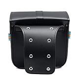 Material: PU-Leder RENCALO Ein Paar Motorrad Satteltasche Bike Side Storage Gabel Werkzeugtasche für Harley