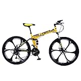 br> Compacto: el cuadro plegable de la bicicleta puede acomodar ciclistas de hasta 264 libras y se pliega tres veces para que quepa dentro de vehículos compactos, debajo de los escritorios, en el metro y en otros espacios pequeños
