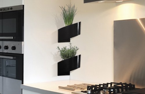 Modul’Green – Designer blumentopf für Wände – drinnen & draußen – schwarz - 4