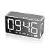 Produktbild EAAGD intelligent LED Digital Wecker Lautsprecher, mit drahtlos Bluetooth Lautsprecher,Digital FM Radio,AUX TF Karte Musikplayer,perfekt verbindet Weckfunktion und Musikplayer (grau)