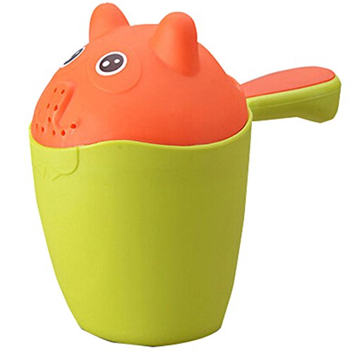 Baby Bath Water Spoon/baby Shampoo Swimming Toy Bailer Spoon Ladle Green cartoon
