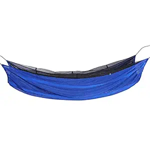 Camping Single Hammock, Load?Bearing Upgrade Breathable Portable Hiking Hammock for Outdoor for Camping(Blue)