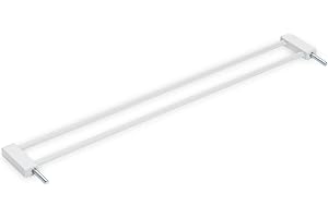 hauck Förlängning 9 cm för barnsäkerhetsbarriär för dörrar och trappor – kompatibel med Clear Step 2, Open N Stop 2, Open N Stop KD, Stop N Safe 2, Autoclose N Stop 2 – ingen borr –