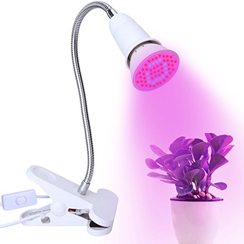Preisvergleich Produktbild LED Pflanzenlampe, Wachstumslampe Pflanzenlicht Wachsen licht Pflanzenleuchte Wachstumslampe mit 360 Grad einstellbar Flexible für Büro Haus Garten Aquatische Pflanzen Blumen Veg Sämling(6W)