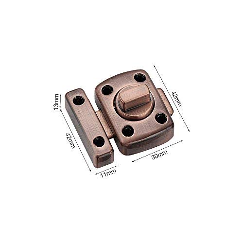 Preisvergleich Produktbild Lvcky Türriegel, drehbar, robust, 2 Stück