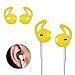 Produktbild LayOPO Gel Kopfhörer Bezüge Gel Silikon Ohr Tipps Anti-Rutsch Weiche Sport Kopfhörer Tipps für iPhone 7/7 Plus/6S/6 Plus/5 iPod/EarPods/airpods (Rot/Blau/Gelb/Orange/Schwarz/Weiß) Gelb