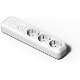 FAMATEL &ndash; Power strip with 3 sockets | Plugs with power switch | Without cable | Up to 3680W | 16A | 250V | Child Protection
