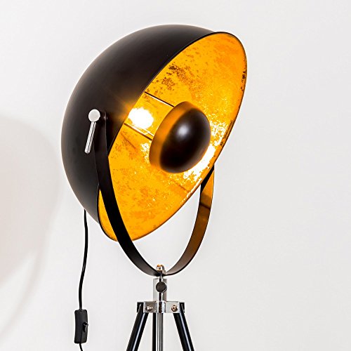 Stehlampe Gold Saturn XL – Stehleuchte höhenverstellbar – Stehlampe