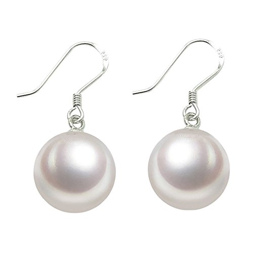 Hosaire Ohrringe Mode Weiss Perlen Anhänger Damen Ohrring für Geburtstag Valentinstag Geschenk Ohrhänger