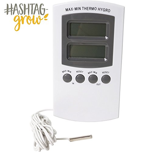 Digitales Hygro- Thermometer 2 Messpunkte Grow für Growbox Homebox Darkroom - 3