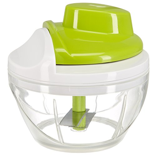 Culinato® Gemüse-/Obst-Zerkleinerer in grün/weiß mit innovativem Schneidesystem - 3