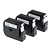 Produktbild coLorty 3PK M-K231 Nicht-laminiertes Schriftband Schwarz auf Weiß 12mm x 8m Geeignet für Brother P-touch Etikettendrucker PT-45M PT-55BM PT-55S PT-65 PT-65SB PT-70 PT-80 PT-85 PT-90 PT-100 PT-110 und Andere P-Touch Geräte (2 Jahre Garantie)