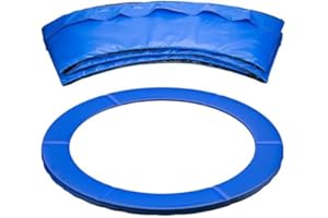 Weshaso Trampoline Padding Replacement, Trampoline Spring Cover 6FT 8FT 10FT 12FT 13FT, Waterproof UV-Resistant Trampoline Pad Safety Mat Trampoline Accessories