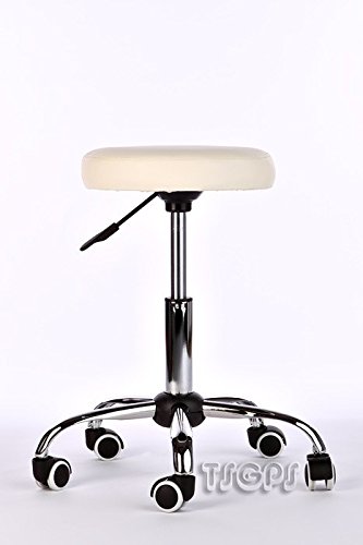 Massage Beauty Therapy Gas Stool Height Adjustable - CREAM