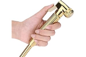 FTVOGUE Ręczny opryskiwacz bidetowy ze stali nierdzewnej lity mosiądz montaż ścienny głowica prysznicowa toaleta bidet głowica prysznicowa