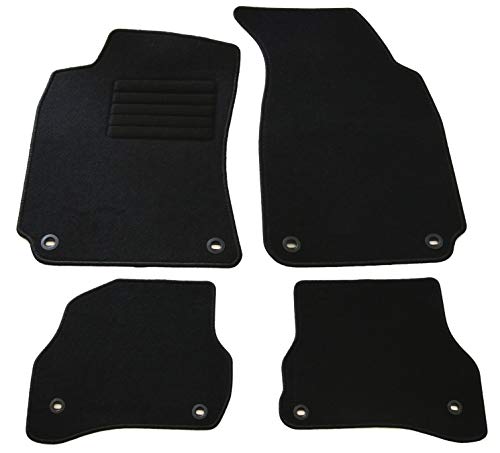 AD Tuning GmbH & Co. KG Set di tappetini Velluto vestibilità fuàÿ, Nero